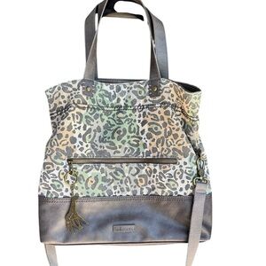 Sakroots Artist Circle Multicolor Leopard Print Shoulder/Tote Bag